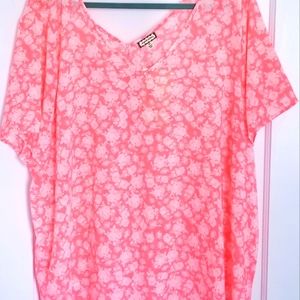 EYESHADOW Women's Blouse Short Sleeve Size 3X New